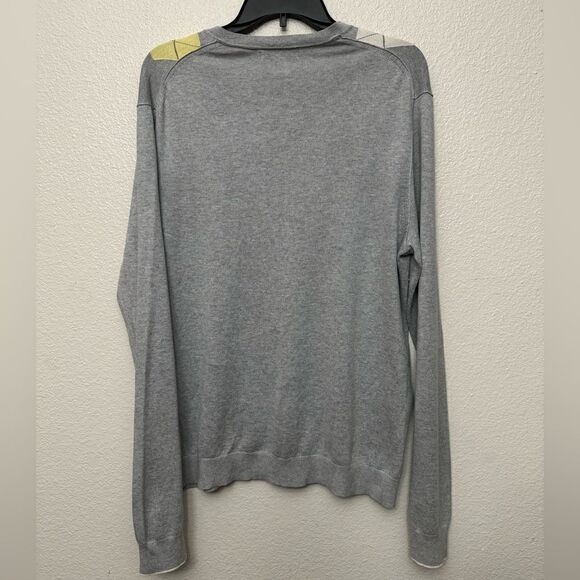 Banana Republic Silk Cotton Cashmere Argyle Sweater Size Medium - Picture 2 of 3